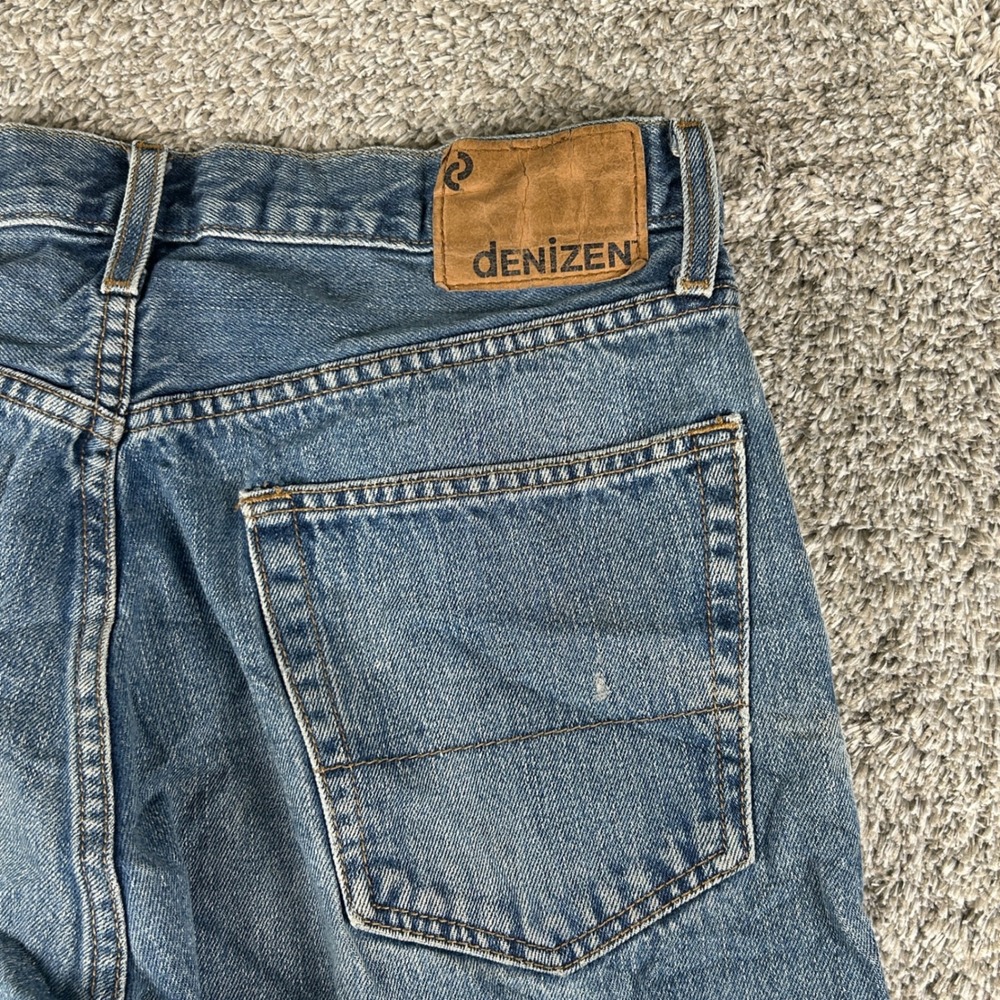 Denizen 236 Regular Fit Jeans Men 34x29 Blue Denim Straight Leg Pants Cotton Y2k